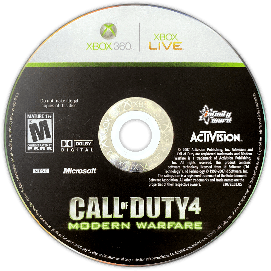 Call of Duty 4 Modern Warfare media 2 for Xbox 360